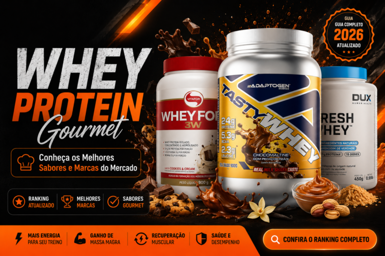 Whey Protein Gourmet: Conheça os Melhores Sabores e Marcas do Mercado